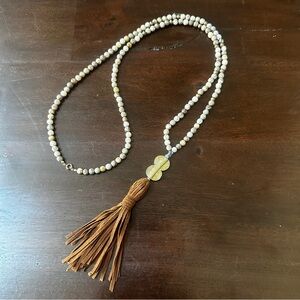 Beaded Tassel Necklace